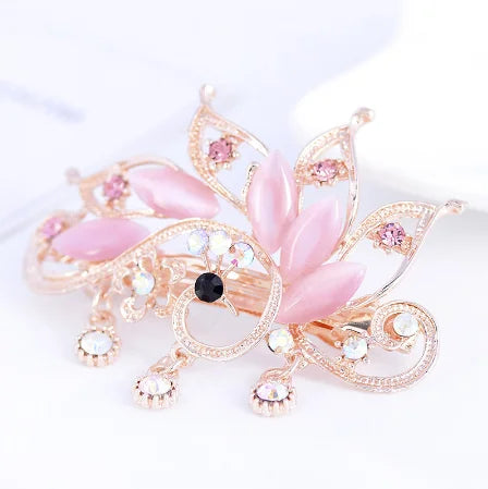 Red Purple Blue Crystal Butterfly Hairpins hair clip