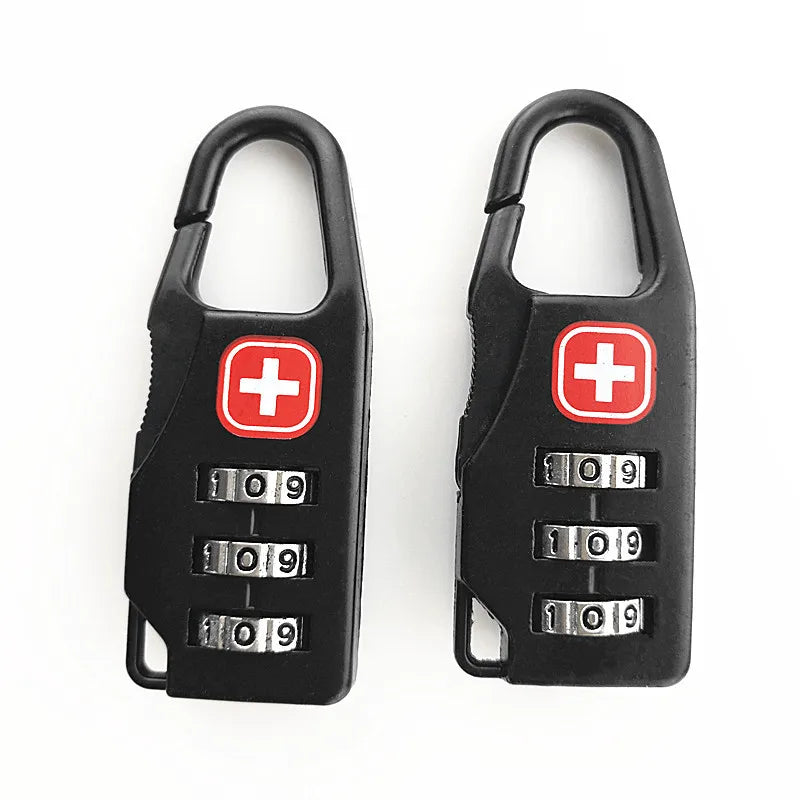 Outdoor Backpack Handbag Zipper Lock Anti Theft Portable Mini Combination Code Number Lock for Travel Backpack Accessories