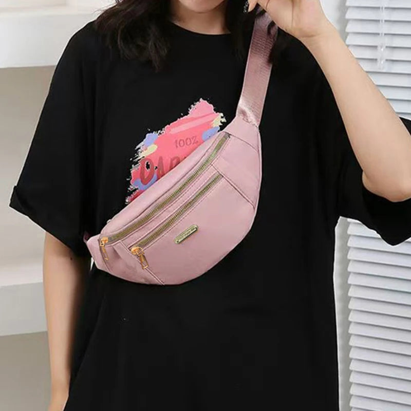 Neutral Style Bags - Men's and Women's Waist Bags Suitable for Business Trips and Tourism Nylon Material. Various Colors.