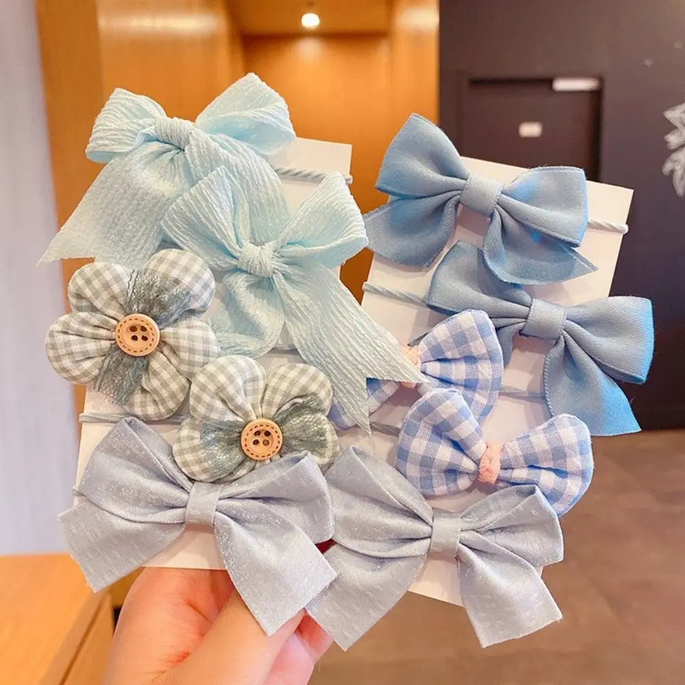 1pair Cute Red Cherry Hair Clip Cloth Bow Headflower Strawberry Side Hairpins Barrettes Headwear Bow Hairpins Girls