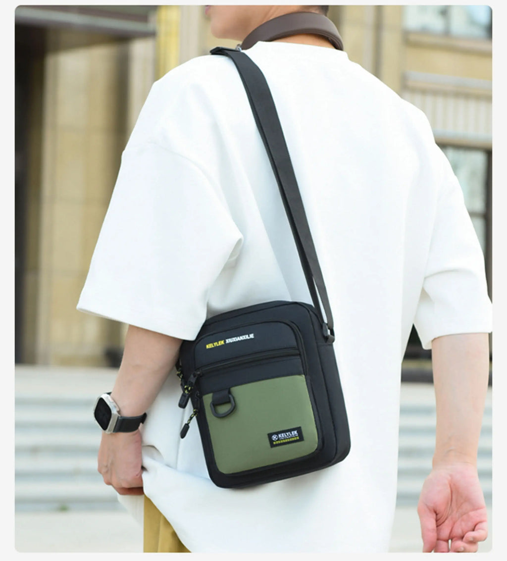 2025 New Outdoor Sports Large Capaci Bapa Mobile Phone Bag Men's Ox Cloth Waterproof Single oulder Slant Bag