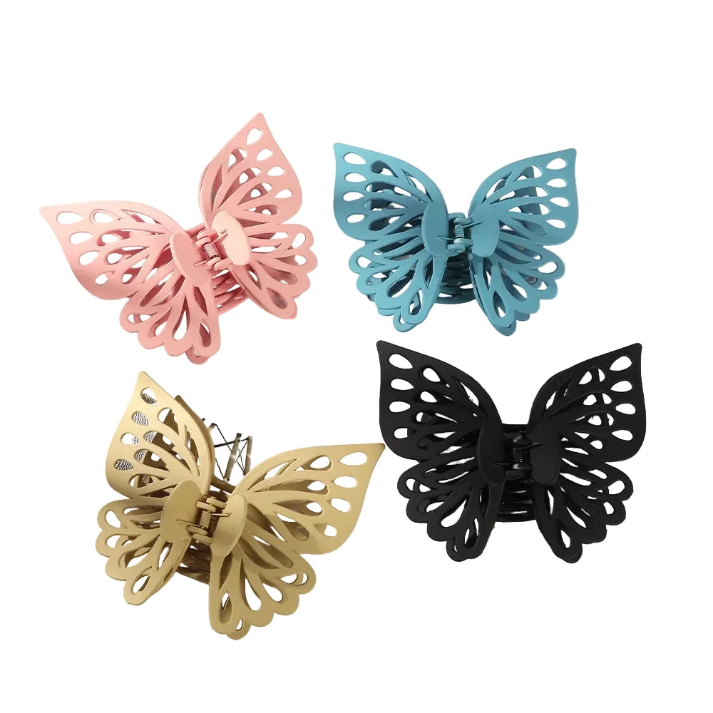 13.5cm Large Size Butterfly Hair Claw Clip Hair Crab For Women Ponytail Holder Hairpins Claws Girls Fashion Hair Accessories