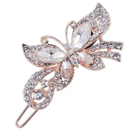Red Purple Blue Crystal Butterfly Hairpins hair clip