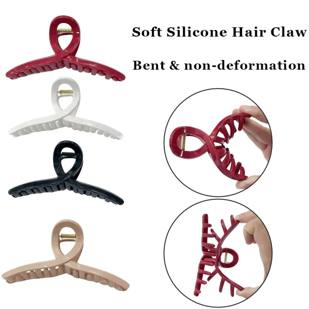 Silicone Hair Claw Clip