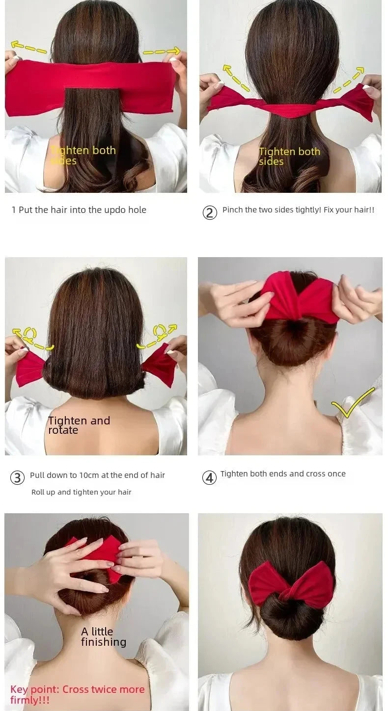 Twist Hair Clip, Bun Maker bow