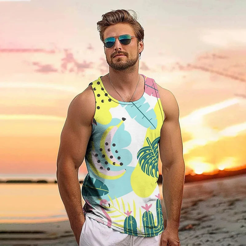 Vest tank top holiday men