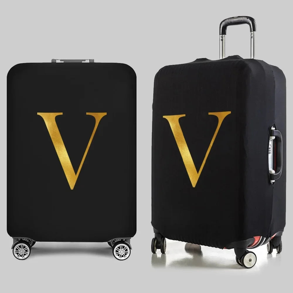 Fashion Travel Essentials Luggage Cover 26 Letters Print 18-32 Inch Holiday Traveling Accessories Trolley Elastic Suitcase Case cover