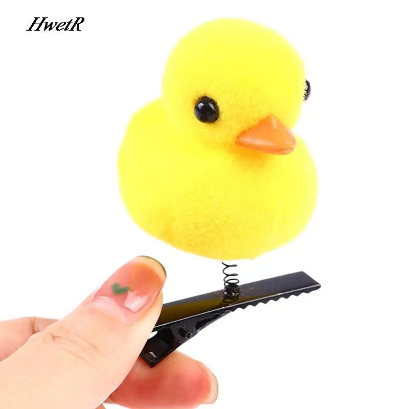 1 Pcs Little Yellow Duck Hairpin For Children Gift Funny Christmas Gift Cute Spring Headdress