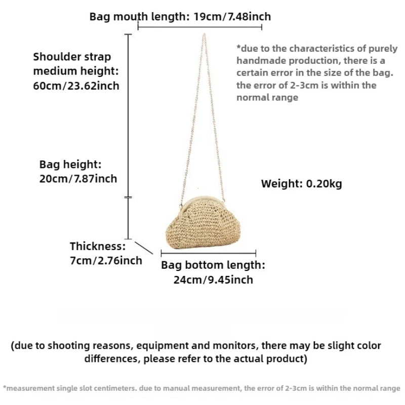 Straw Weaving Crossbody bag