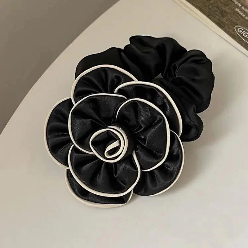 flower hair scrunchie