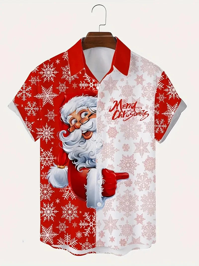 Santa Claus  Hawaiian Shirt men