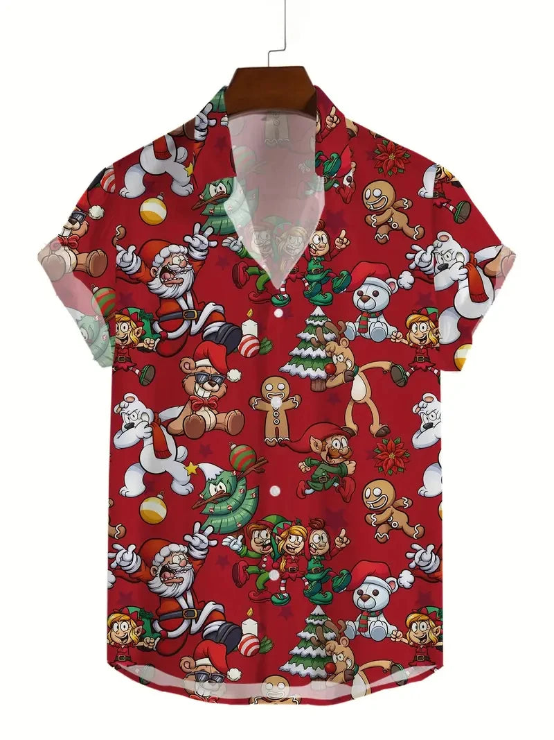 Santa Claus  Hawaiian Shirt men