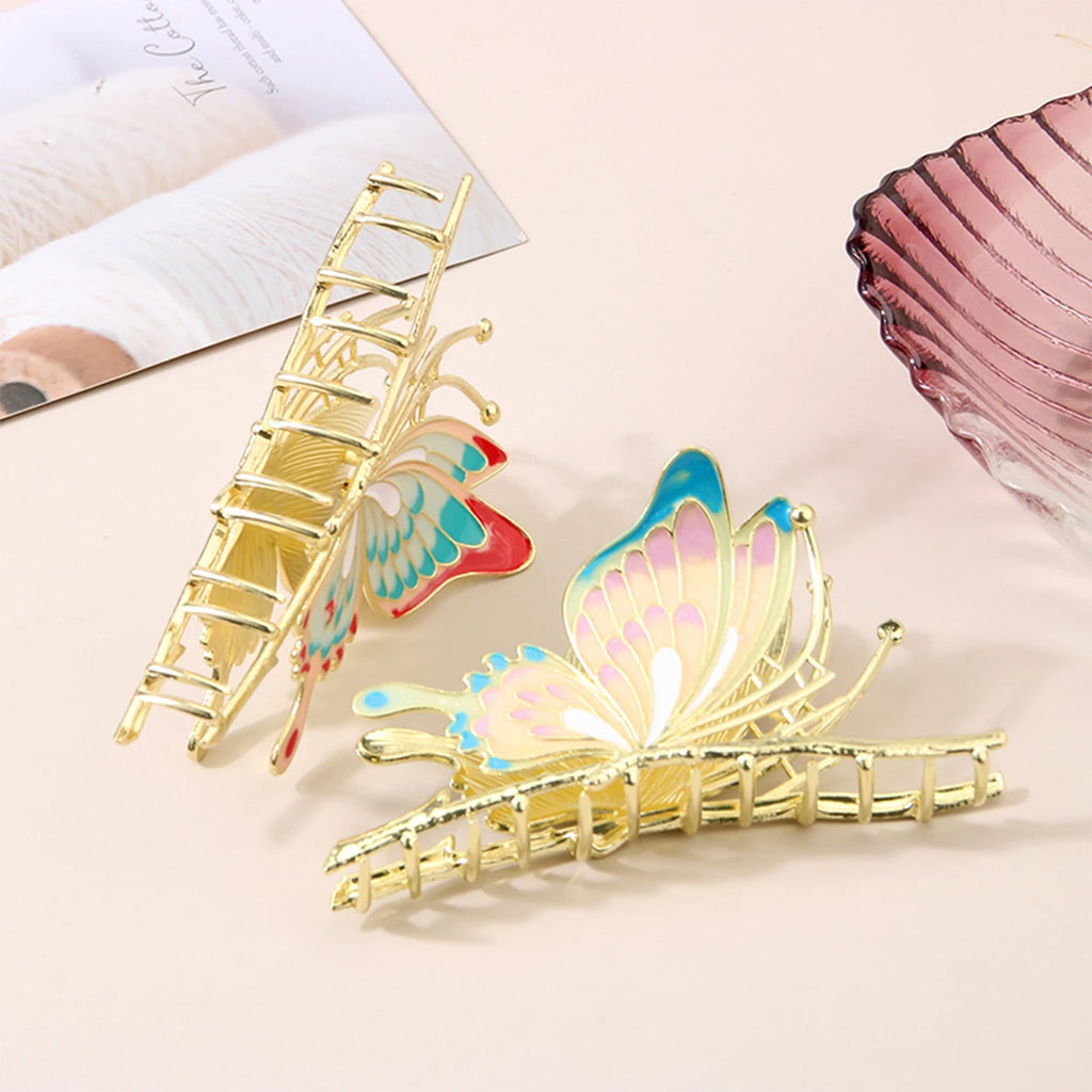 Metal Butterfly Hair Claw Clip