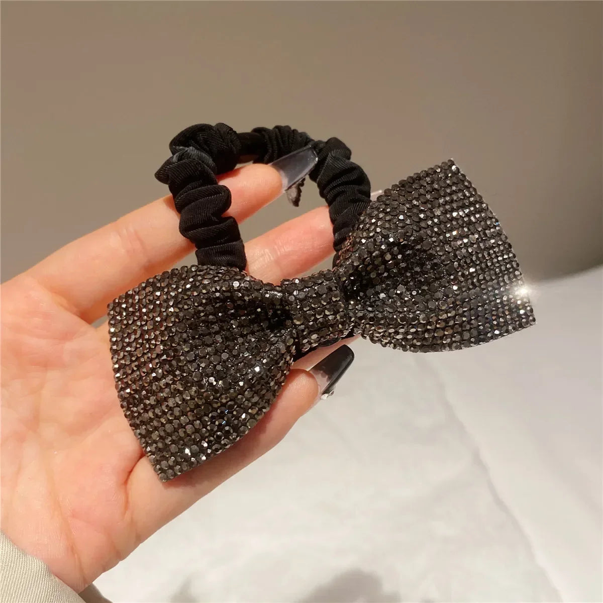 Shiny Bow Elastics Hair Tie bobble
