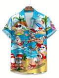 Santa Claus  Hawaiian Shirt men