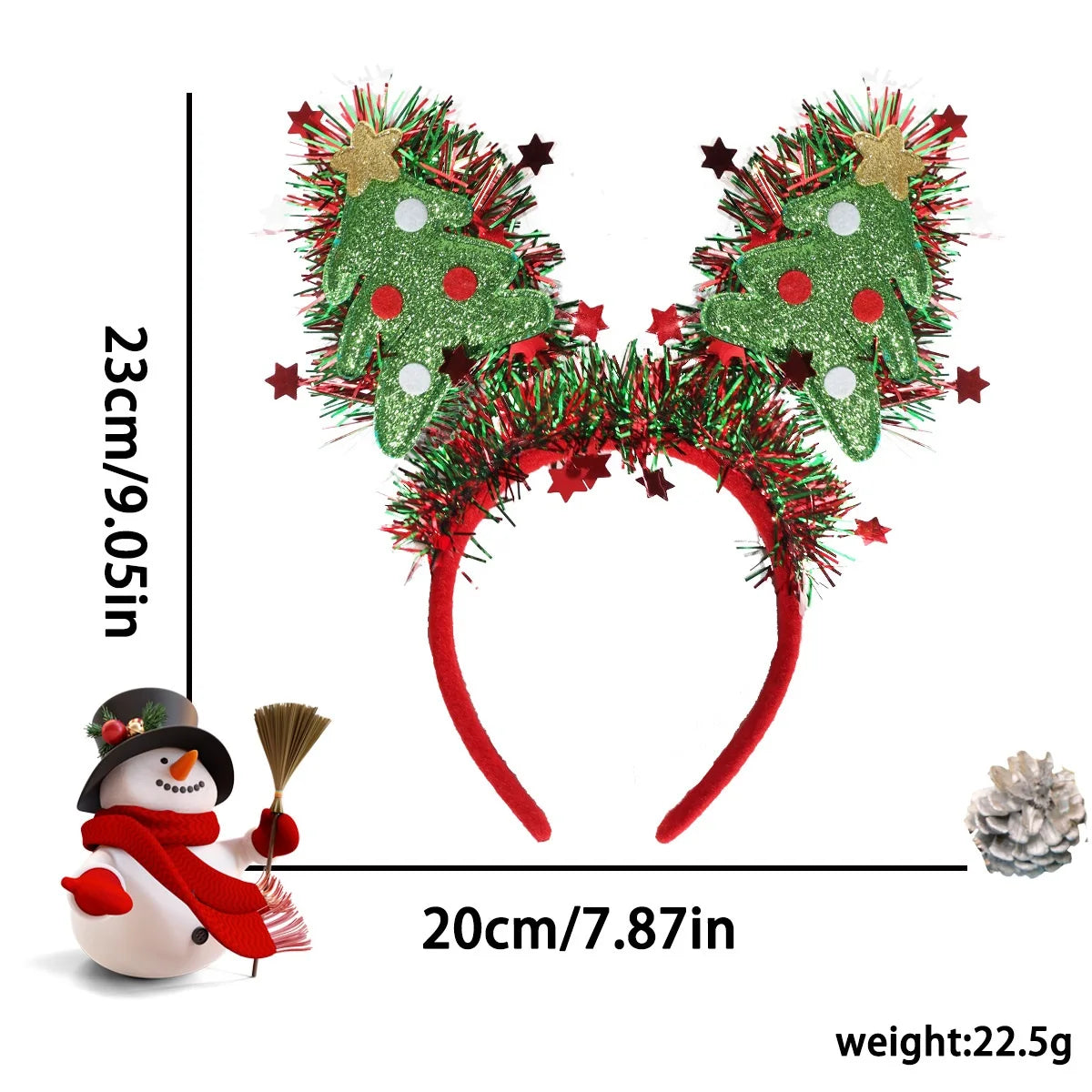 Christmas Costume Hair Accessories Cartoon Snowman Xmas Tree Elk Headbands 2026 christmas  Party fancy dress     Decoration Hairbands