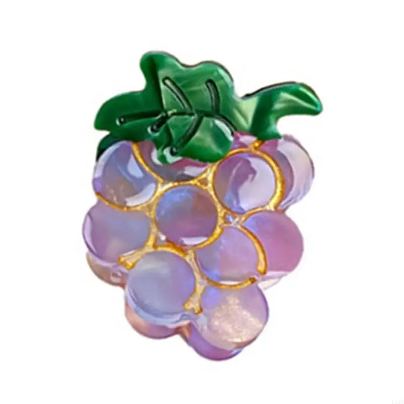 Hair Claw Delicate Mini Fruit Hair Claw for Teens Braids Side Bangs Hairpin avocado grapes strawberry pineapple melon peach lemon cherry fruits mini clips holidays party’s festival summer great for party bags cute for pool party holiday etc