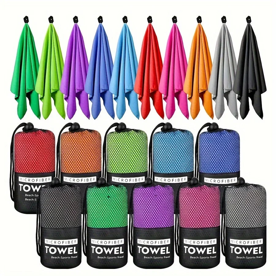 Quick-Drying Sports Towel Thick Sand Free Microfiber Quick Dry Towel , Super Absorbent Soft Swim BeachTowels for Men, Women