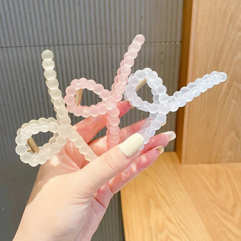 Transparent Hair Clip Claws for Women Girls Summer Sweet Crab Hair Barrettes Hairpins Headwear Party Hair Accessories Hairpins