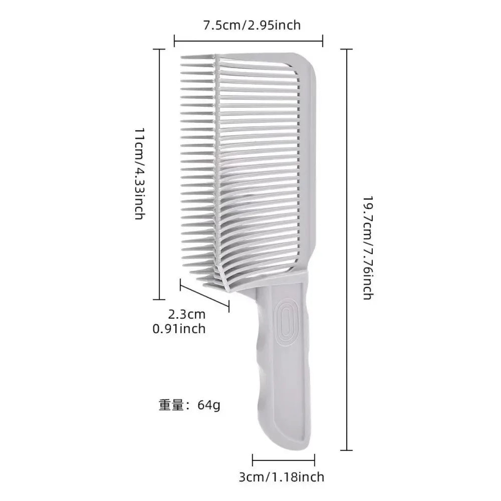 Blending Flat Top Hair Cutting Comb For Men Fading Comb Barber Clipper Heat Resistant Fade Brush Salon Styling Tool Professional hair cut  clipper accessories