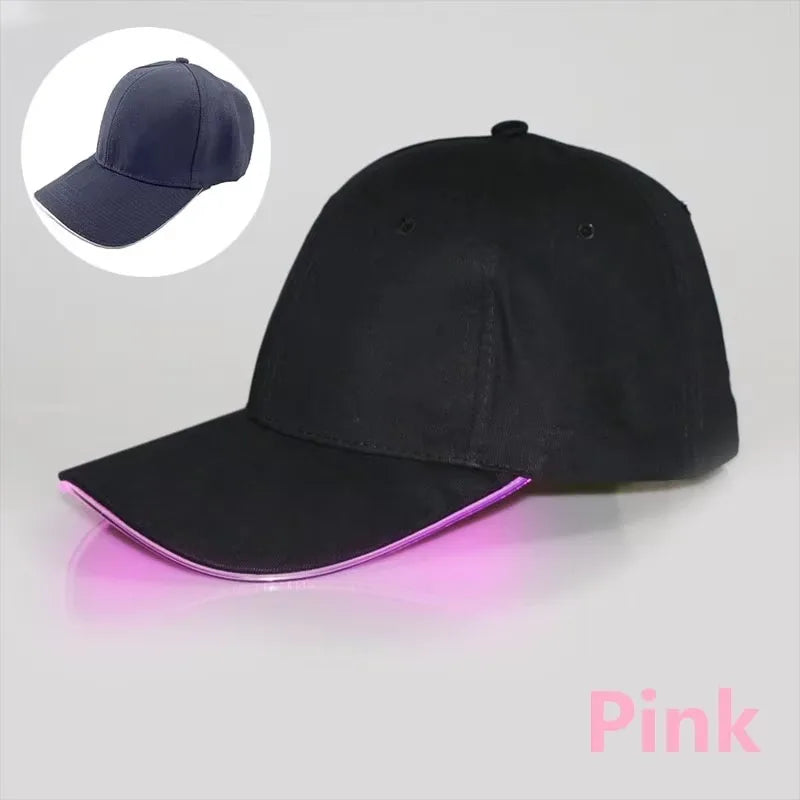 Led Hat  glow up baseball cap men festival
