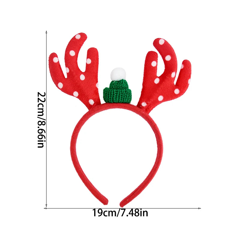 Cartoon Christmas Headband Santa Claus Elk Xmax Tree Hair Accessories Adult Kids 2024 Christmas Decoration Navidad New Year Gift fancy dress headbands