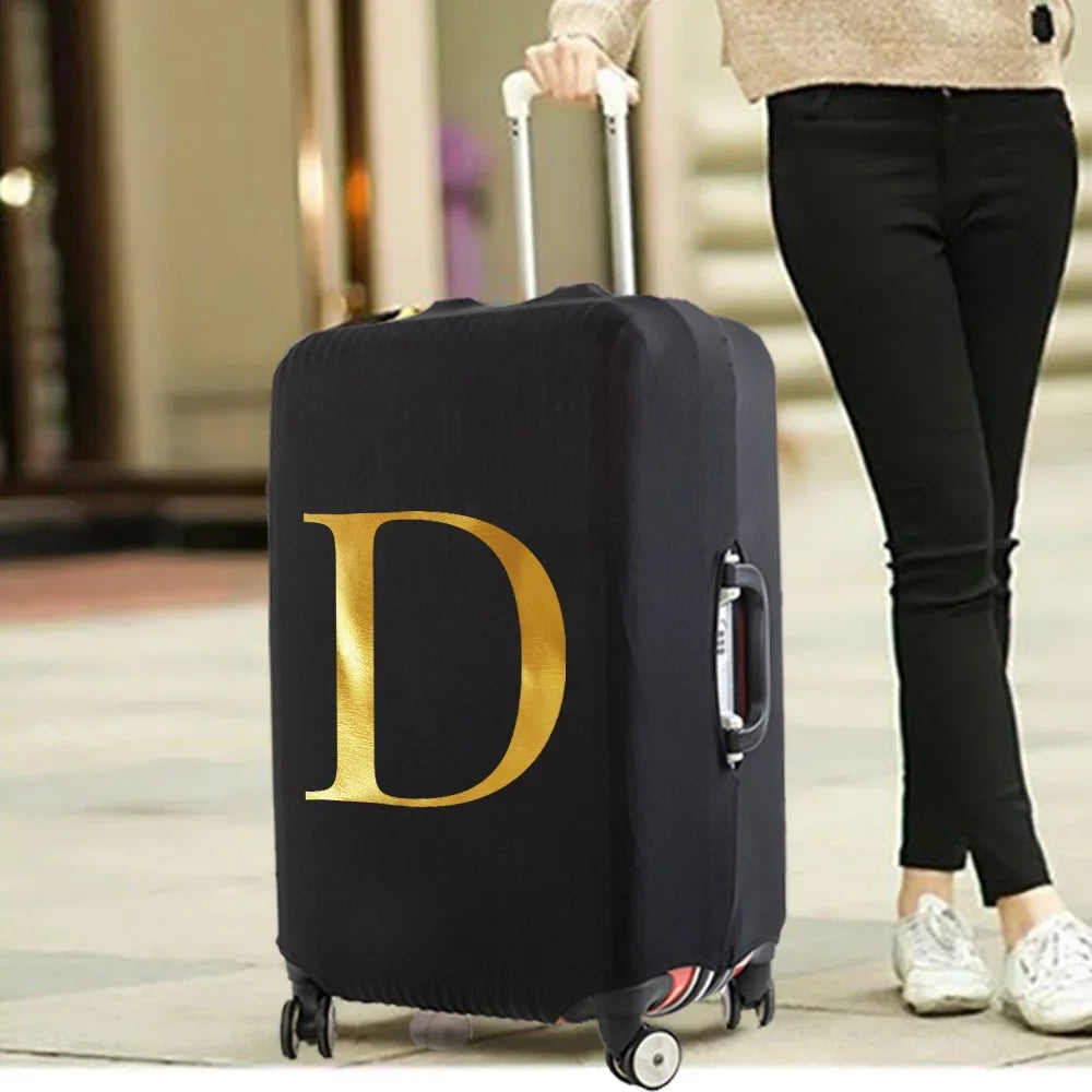 Fashion Travel Essentials Luggage Cover 26 Letters Print 18-32 Inch Holiday Traveling Accessories Trolley Elastic Suitcase Case cover