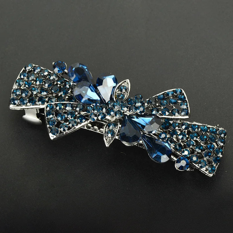 Hair Clip  Colourful Crystal Butterfly Spring Hairpin Clips half up / half down hair