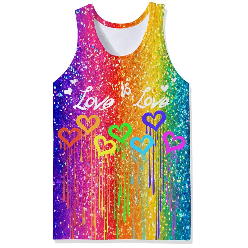 Tropical Tank Top Men boys Sleeveless vest