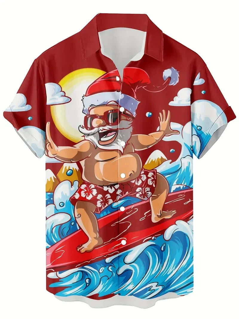 Santa Claus  Hawaiian Shirt men