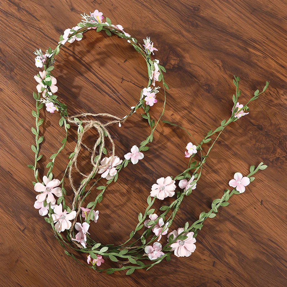Flower Vines Crown Headband for Bride Wedding or festival