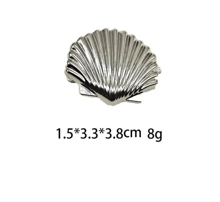 New Fashionable Europe and America Golden Starfish Shell Duckbill Hair Clip for Women Elastic Girl Hair Accessories Headwear cruise holiday beach party