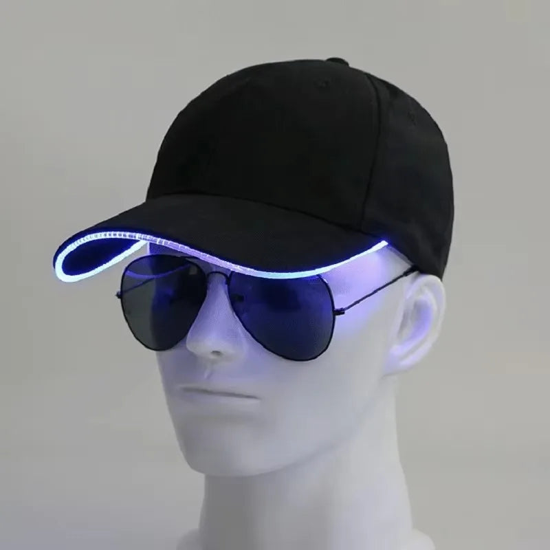 Led Hat  glow up baseball cap men festival