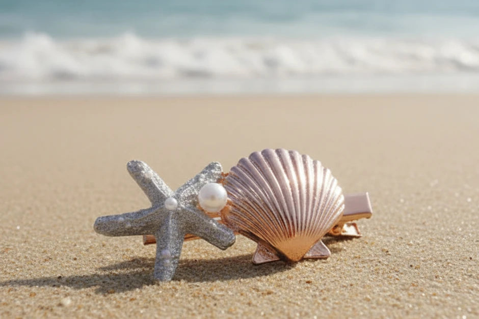 Summer Sea Starfish 1 Pcs Hair Clips Women Nice Star Starfish Sweet Hairpin Beach Hair Clip Girls Fashion cruise beach party holiday hair