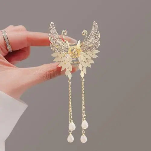 Fashion Shark Crab Clips Girls Hairpin Hair  Women Crystal Simple Hair Clip Butterfly Pearl Tassel Metal Hair Claw Accessories cruise holiday beach party elegant hair special occasion