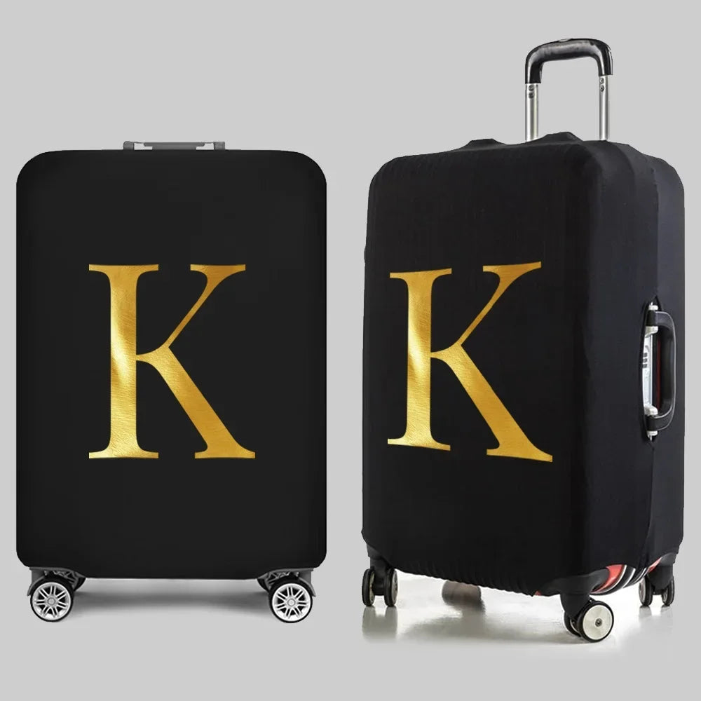 Fashion Travel Essentials Luggage Cover 26 Letters Print 18-32 Inch Holiday Traveling Accessories Trolley Elastic Suitcase Case cover