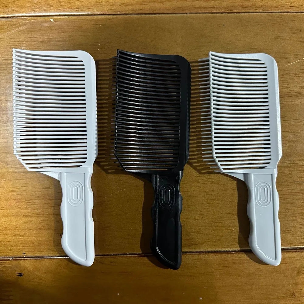 Blending Flat Top Hair Cutting Comb For Men Fading Comb Barber Clipper Heat Resistant Fade Brush Salon Styling Tool Professional hair cut  clipper accessories