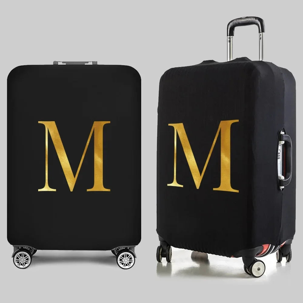 Fashion Travel Essentials Luggage Cover 26 Letters Print 18-32 Inch Holiday Traveling Accessories Trolley Elastic Suitcase Case cover