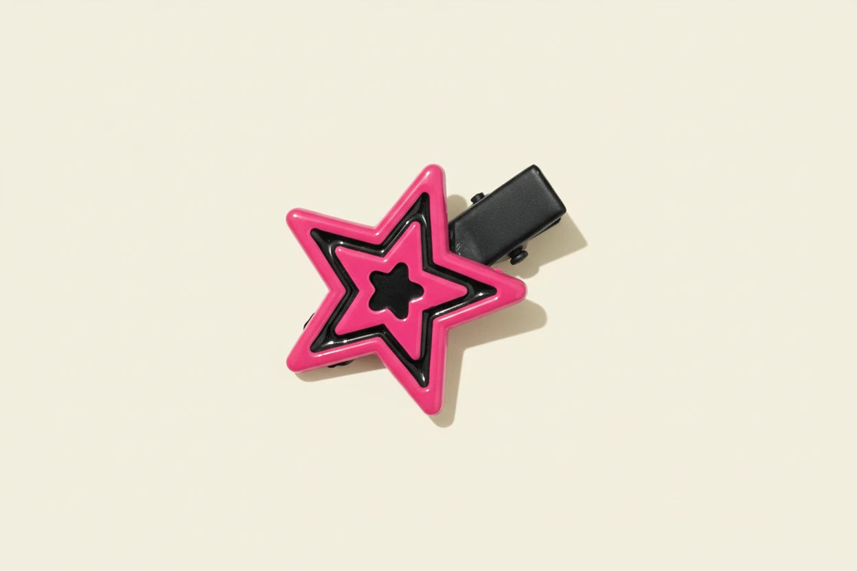 Star Hairpin Shiny Star Hair Clips New Fashion Side Bang Duck Mouth Clip Hair Accessories For Cool Girls stars  slide clips