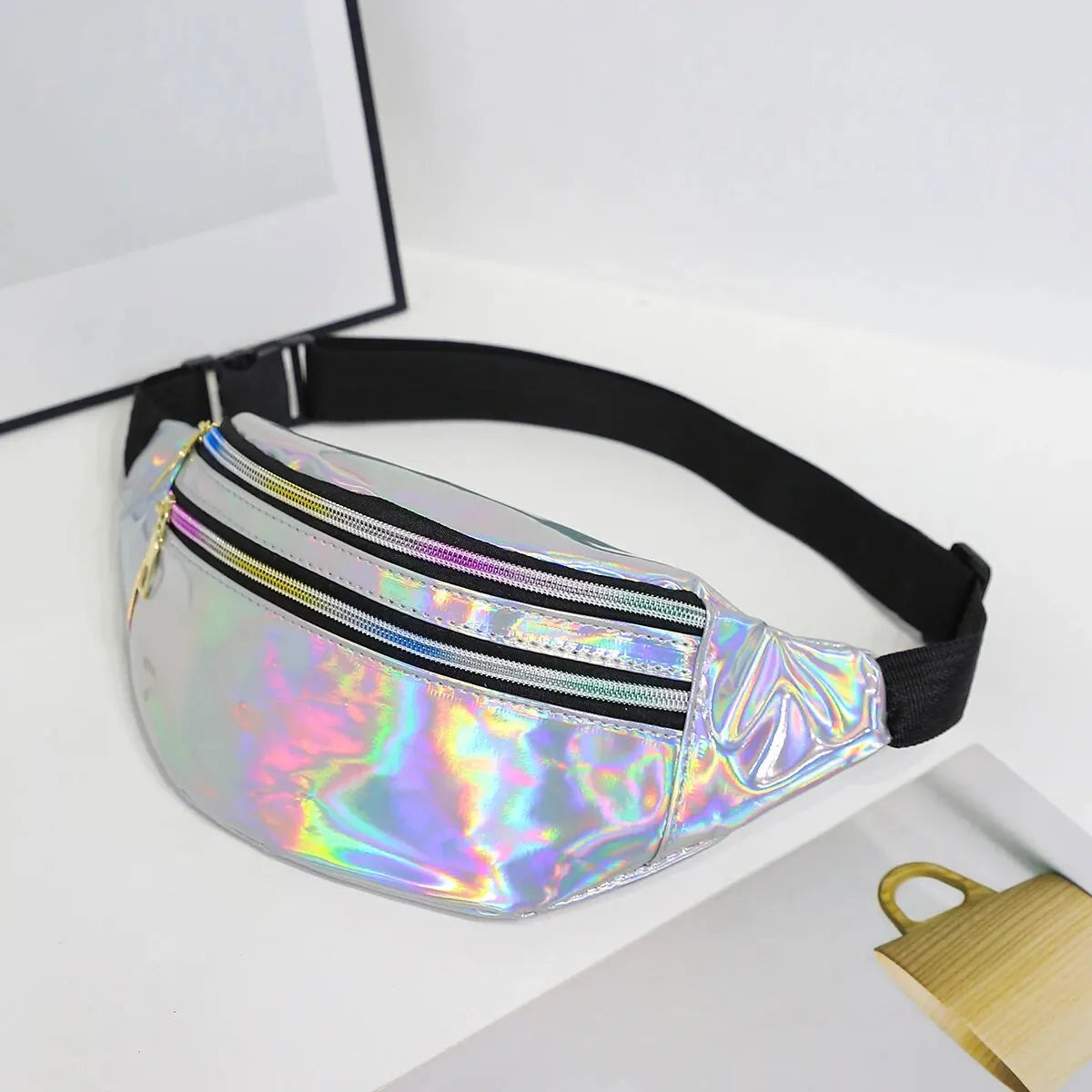 Waist Bag Laser Belt Bag Holographic Fanny Pack Designer Cute Waist Packs Bum Bag Party Travel Fashion Girls Shoulder Glitter