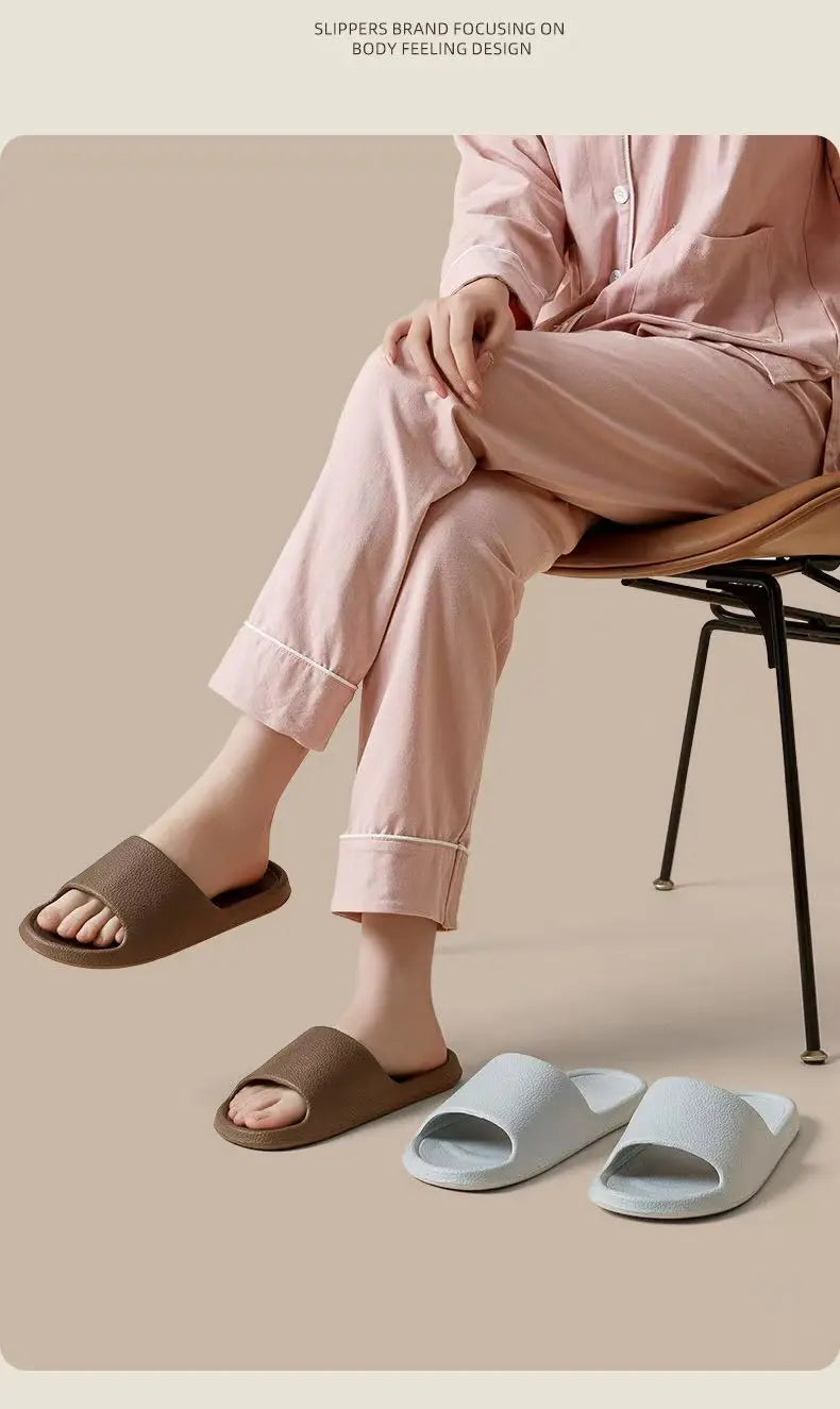 Fashion Women Slippers Summer Flat Lightweight EVA Home Bathroom Slippers Comfort Massage Couples Indoor Slides Shower Shoes sliders