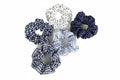 5 x Polka Dot Hair scrunchies