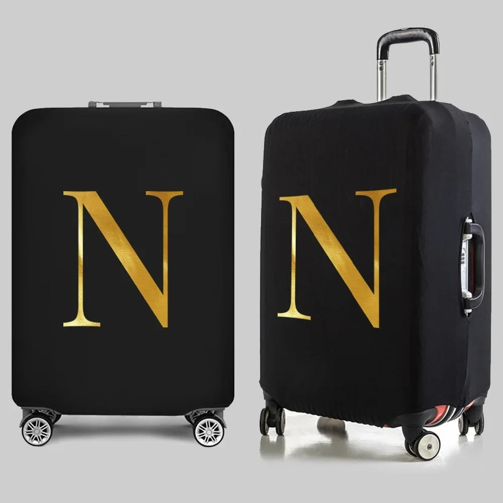 Fashion Travel Essentials Luggage Cover 26 Letters Print 18-32 Inch Holiday Traveling Accessories Trolley Elastic Suitcase Case cover