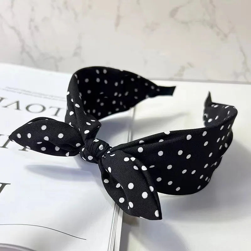 1pc New Vintage Red Hairband for Women; Versatile Bow Headband with Wide Edge; Korean Style Hair Accessories