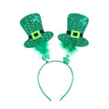 St. Patrick's Day Ladies Fashion Headbands Kid Girl's Cute Hair Ties Festive Party Decorative Hair Hoops Hair Accessorries 4 leaf clover luck of the Irish