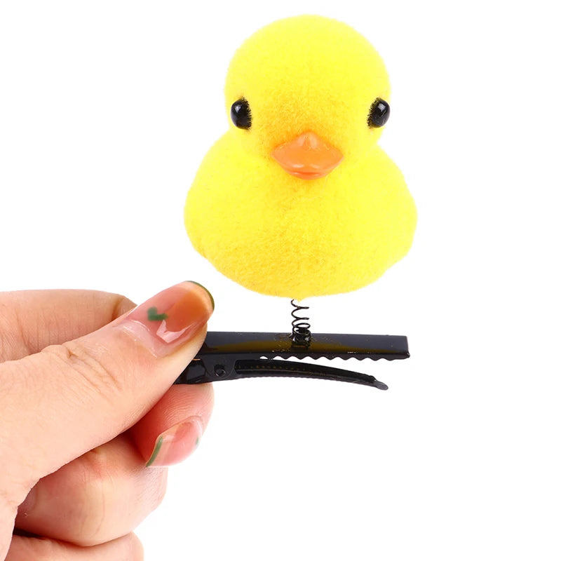 1 Pcs Little Yellow Duck Hairpin For Children Gift Funny Christmas Gift Cute Spring Headdress