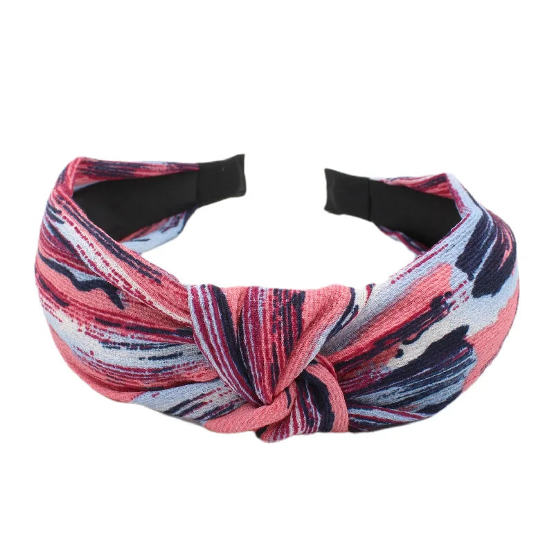 New Vintage Style Fabric Knot Headband National Style Headband Fashion Temperament Women Hair Accessories