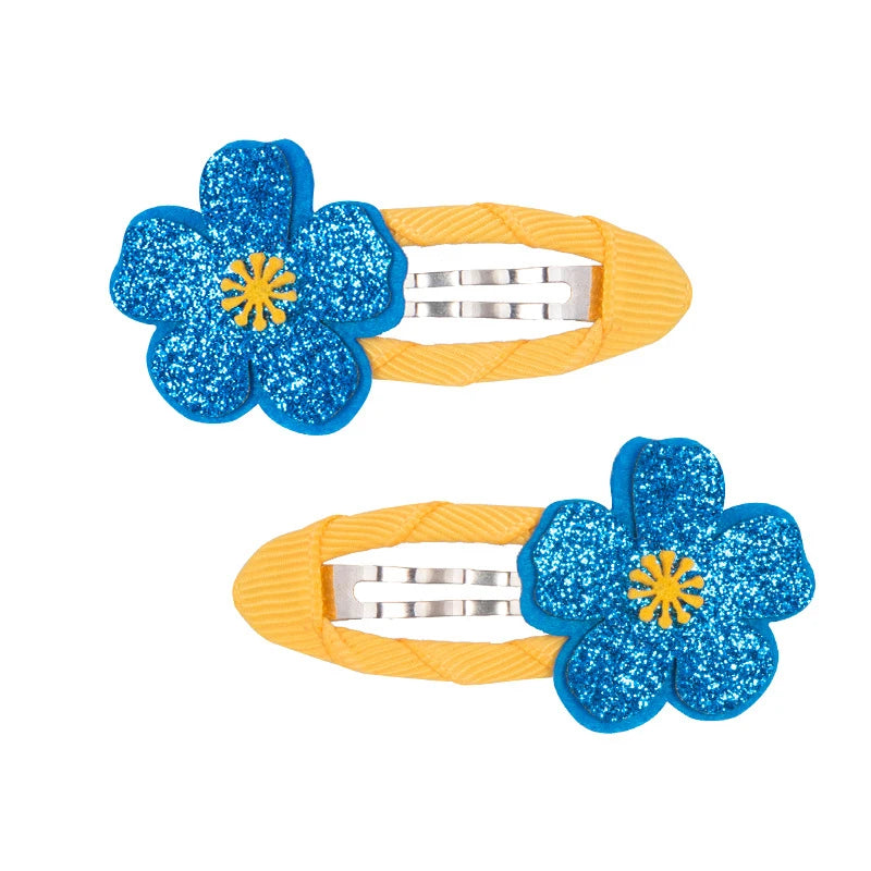 2 Piece Baby Girl Hairpin Hair Clip Accessory Kids Children Headwear Photography Toddler Animal Fruit Kitty Rabbit Shell Flower