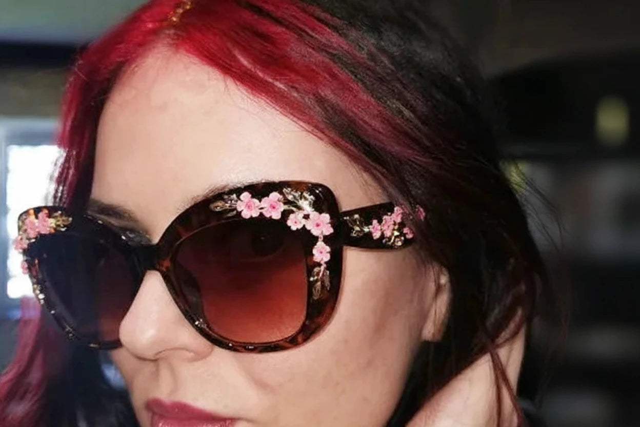 Flower Sunglasses Women Pink