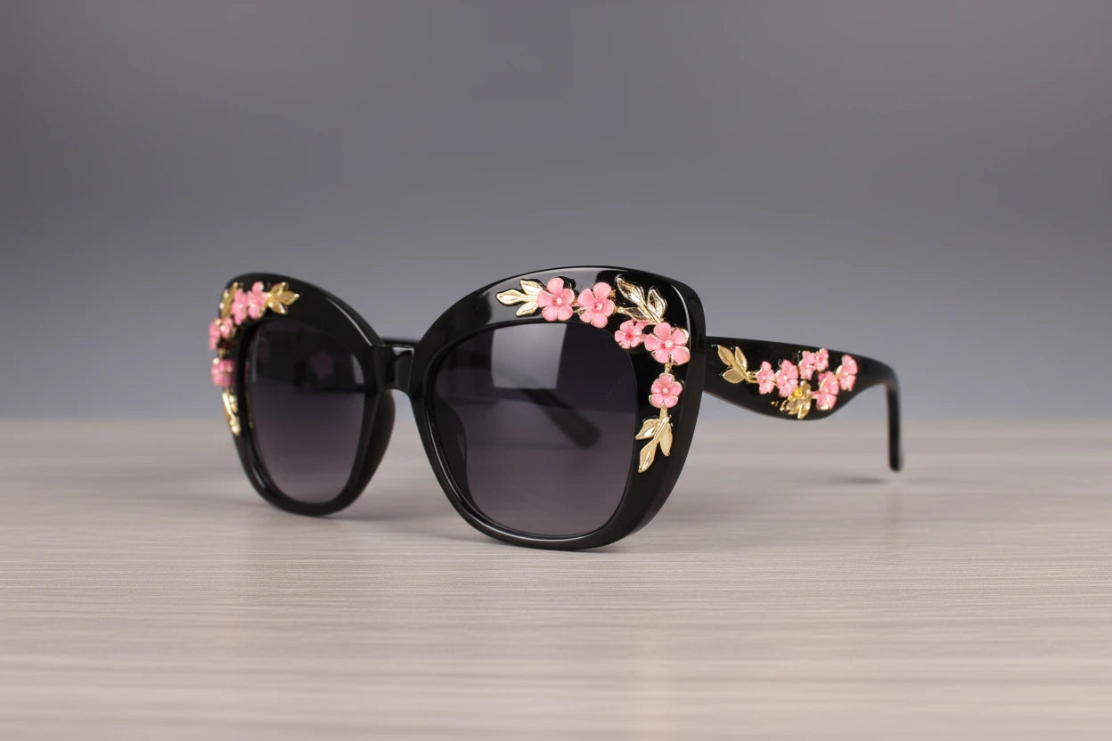 Flower Sunglasses Women Pink
